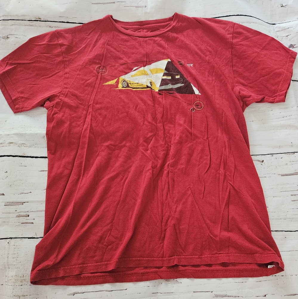 Tuner Crate Men's Red Cotton Short Sleeve T-shirt Size Large